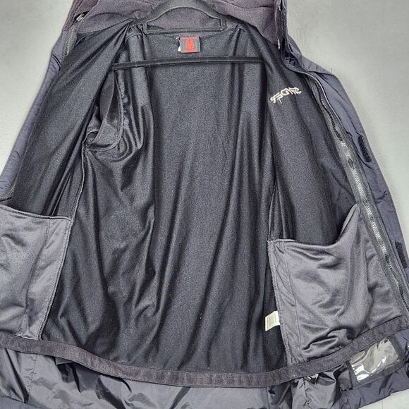 Spyder Jacket Mens Medium Black Team Venom Ski Snow Winter Zip Coat - Picture 12 of 16